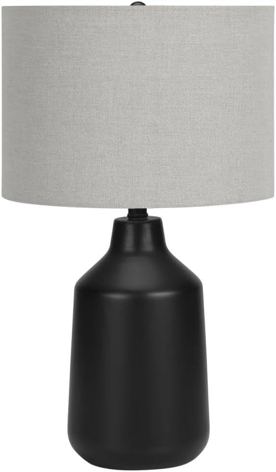 Black Concrete Base Table Lamp