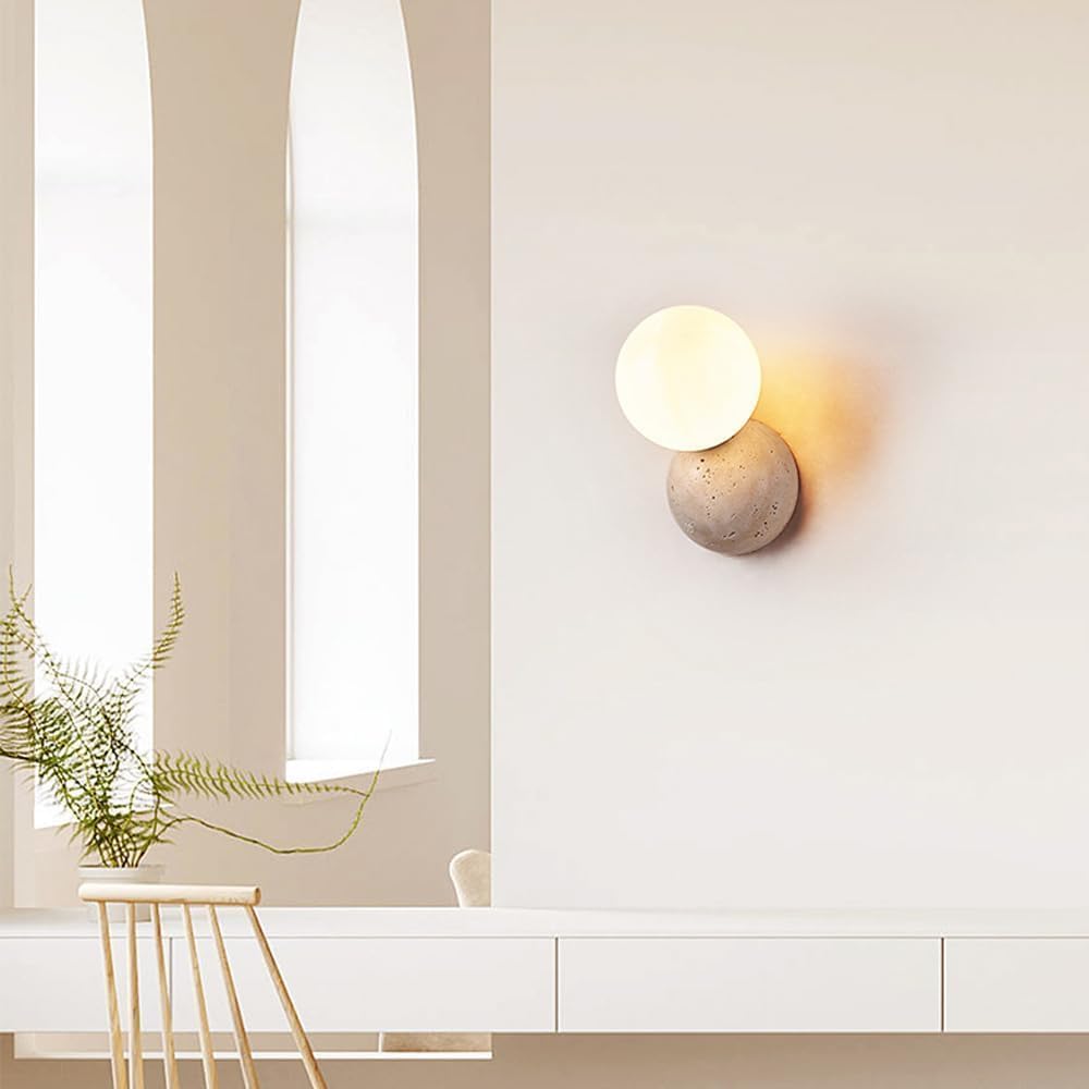 Vintage Milk‑Glass Mid‑Century Wall Sconce