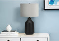 Black Concrete Base Table Lamp