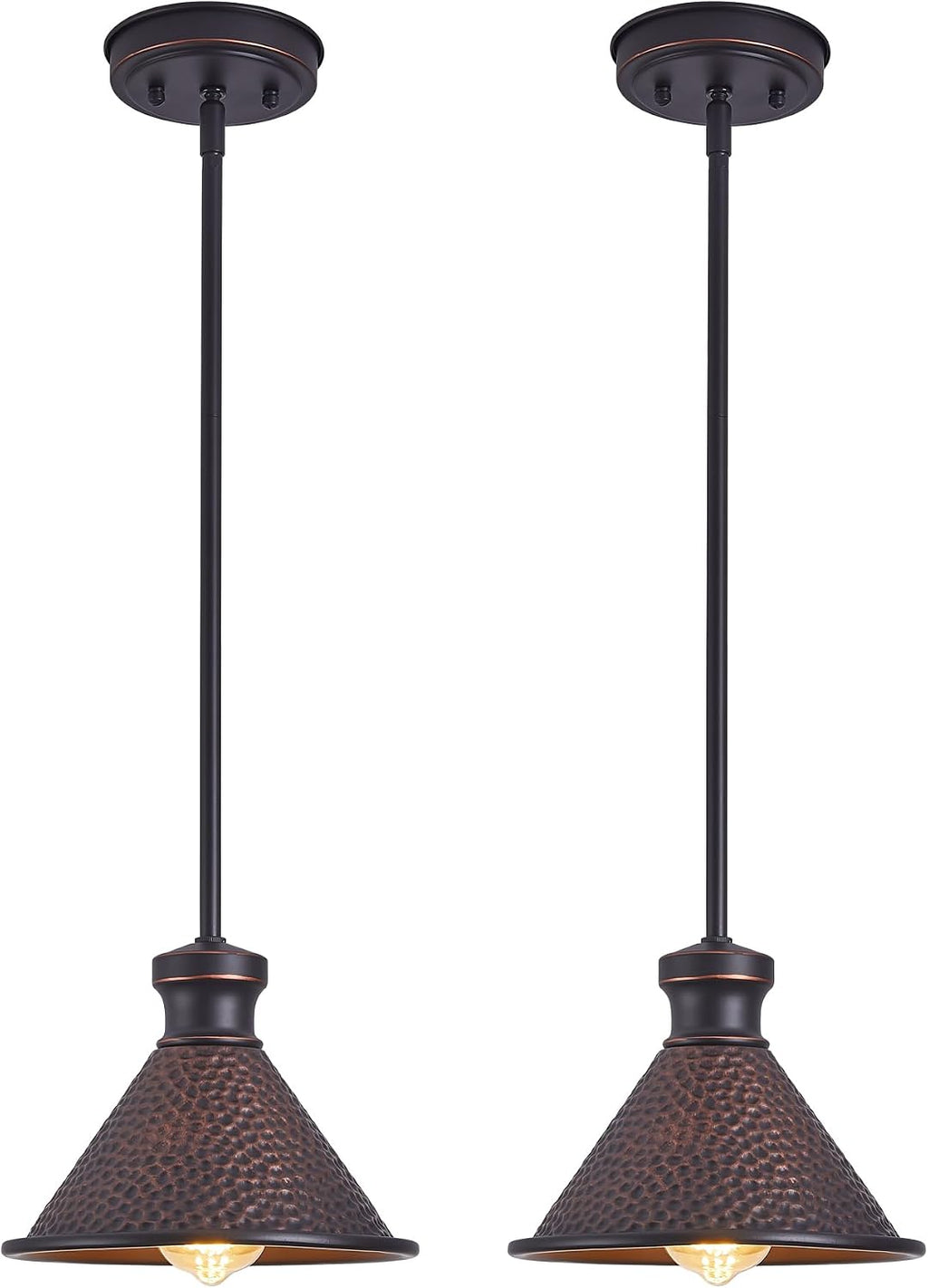Farmhouse Bronze Adjustable Pendant Lights