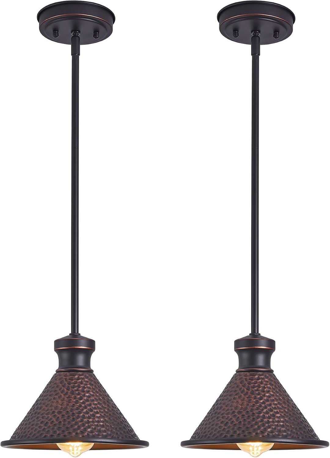 Farmhouse Bronze Adjustable Pendant Lights