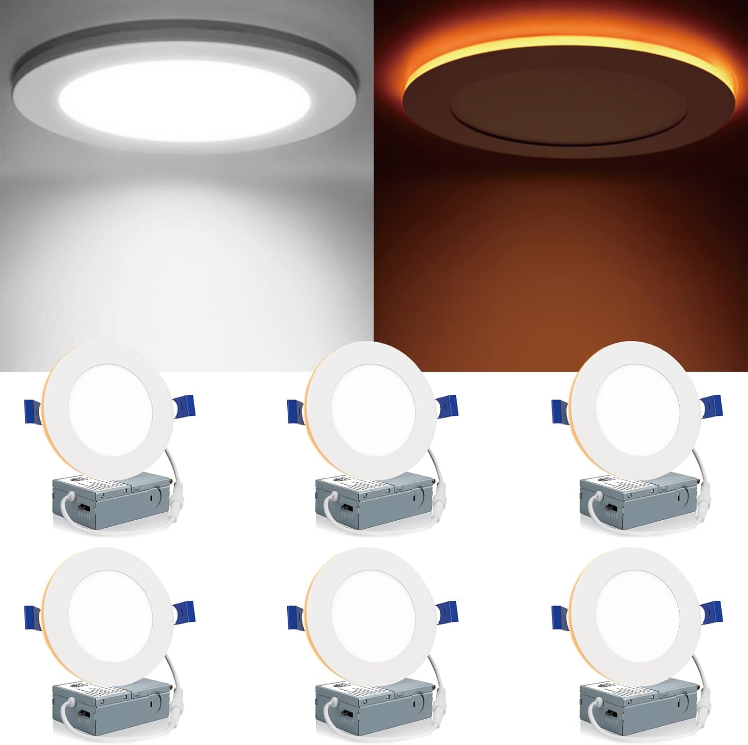 White 5CCT LED Recessed Light Fixtures