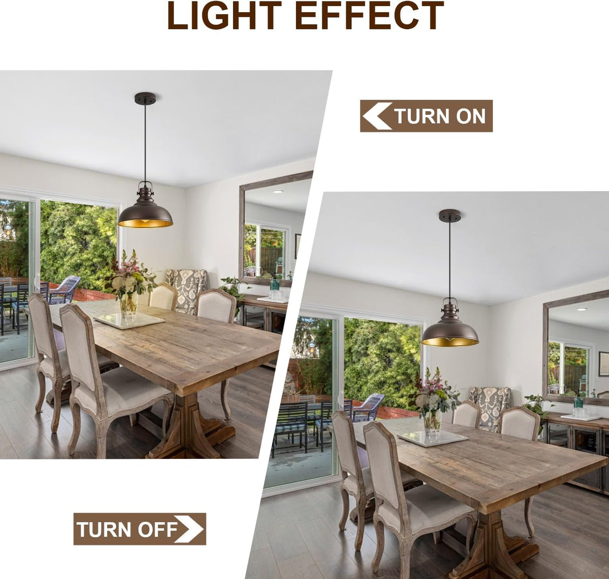 Farmhouse Bronze Kitchen Pendant Lights