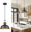 Bronze Metal‑Shade Kitchen Pendant Light