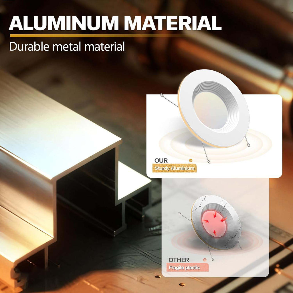 Metal LED Recessed Night Light Fixtures