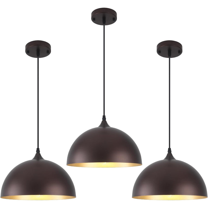 Adjustable Bronze Dome Pendant Light Fixtures
