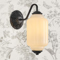 Vintage Milk‑Glass Antique Wall Sconces