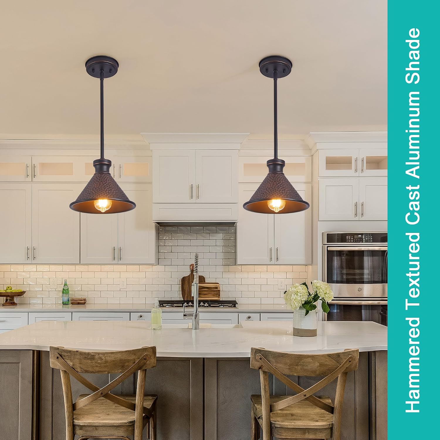 Farmhouse Bronze Adjustable Pendant Lights