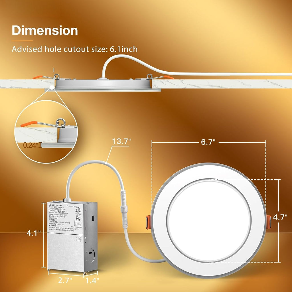 5CCT LED Recessed Night Light Fixtures