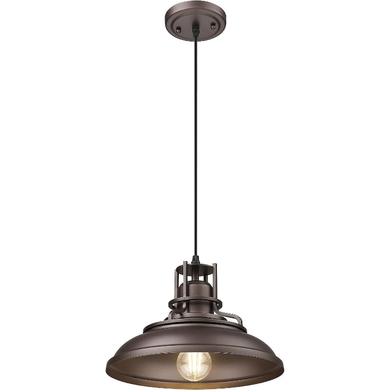 Vintage Bronze Adjustable Barn Pendant Light