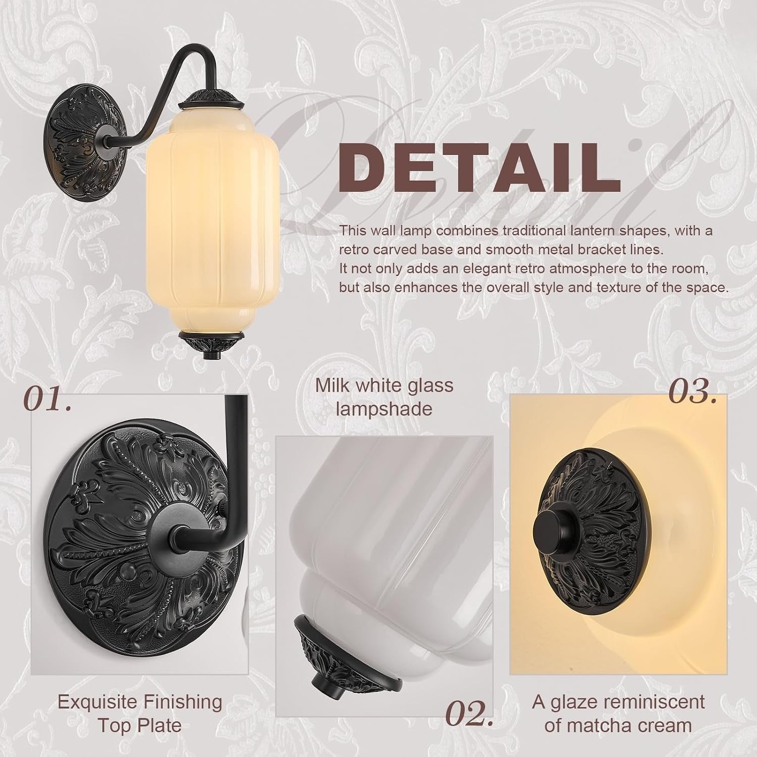Vintage Milk‑Glass Antique Wall Sconces