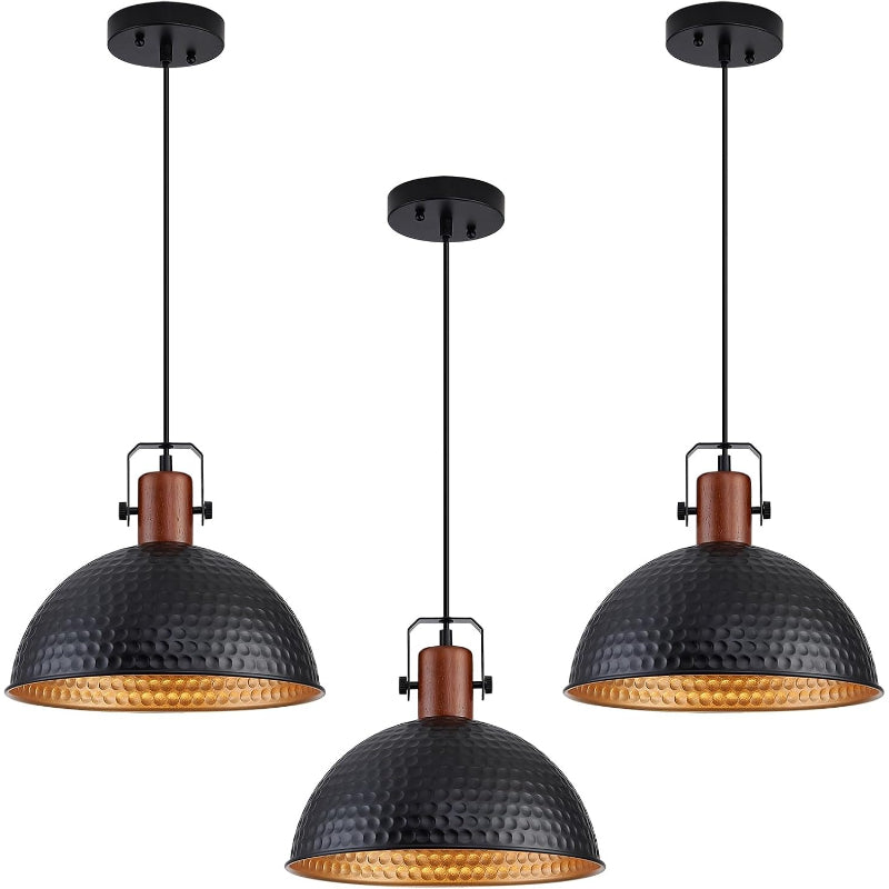 Industrial Black Dome Pendant Light Fixtures