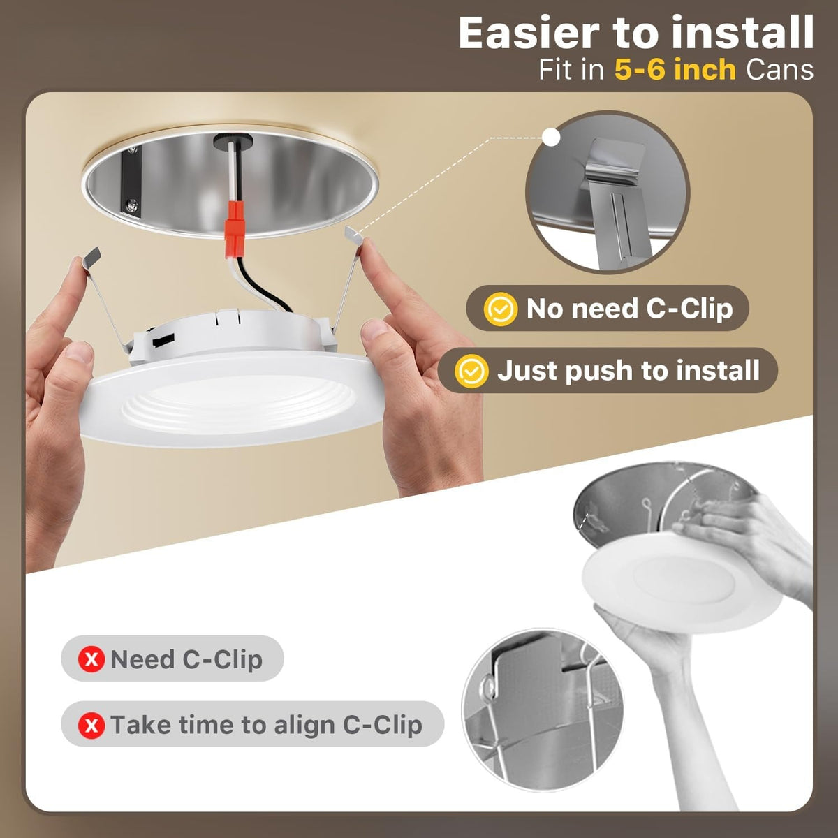5CCT LED Recessed Night Light Fixtures
